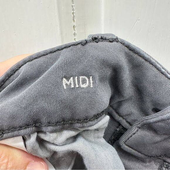 American Eagle Midi super stretch grey shorts women's 10 - Picture 5 of 7